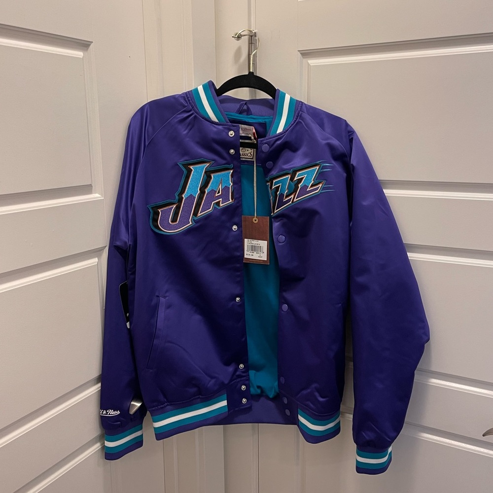 BRAND New Retro Utah Jazz Jacket